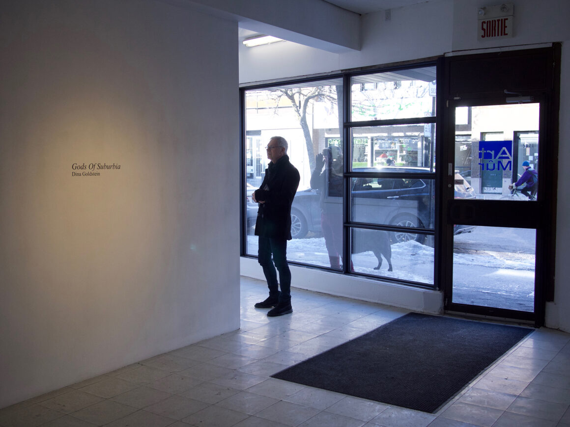 Instillation image from Gods Of suburbia Montreal 2020 Art Mur Gallery