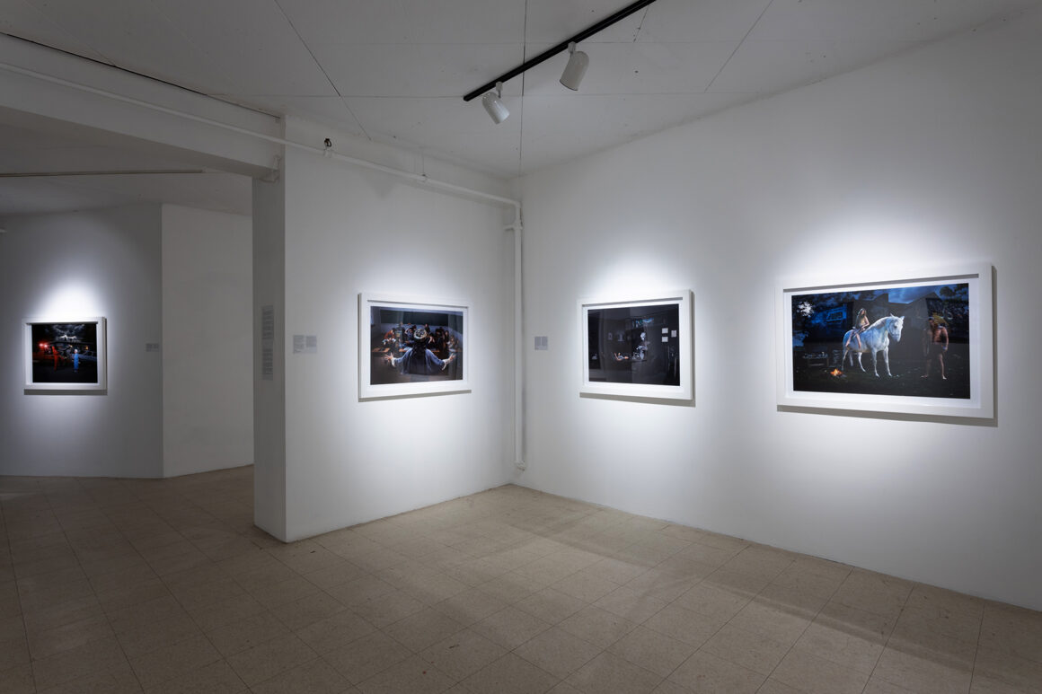 Front room Instillation image Art Mur Gallery from Gods Of suburbia Montreal 2020