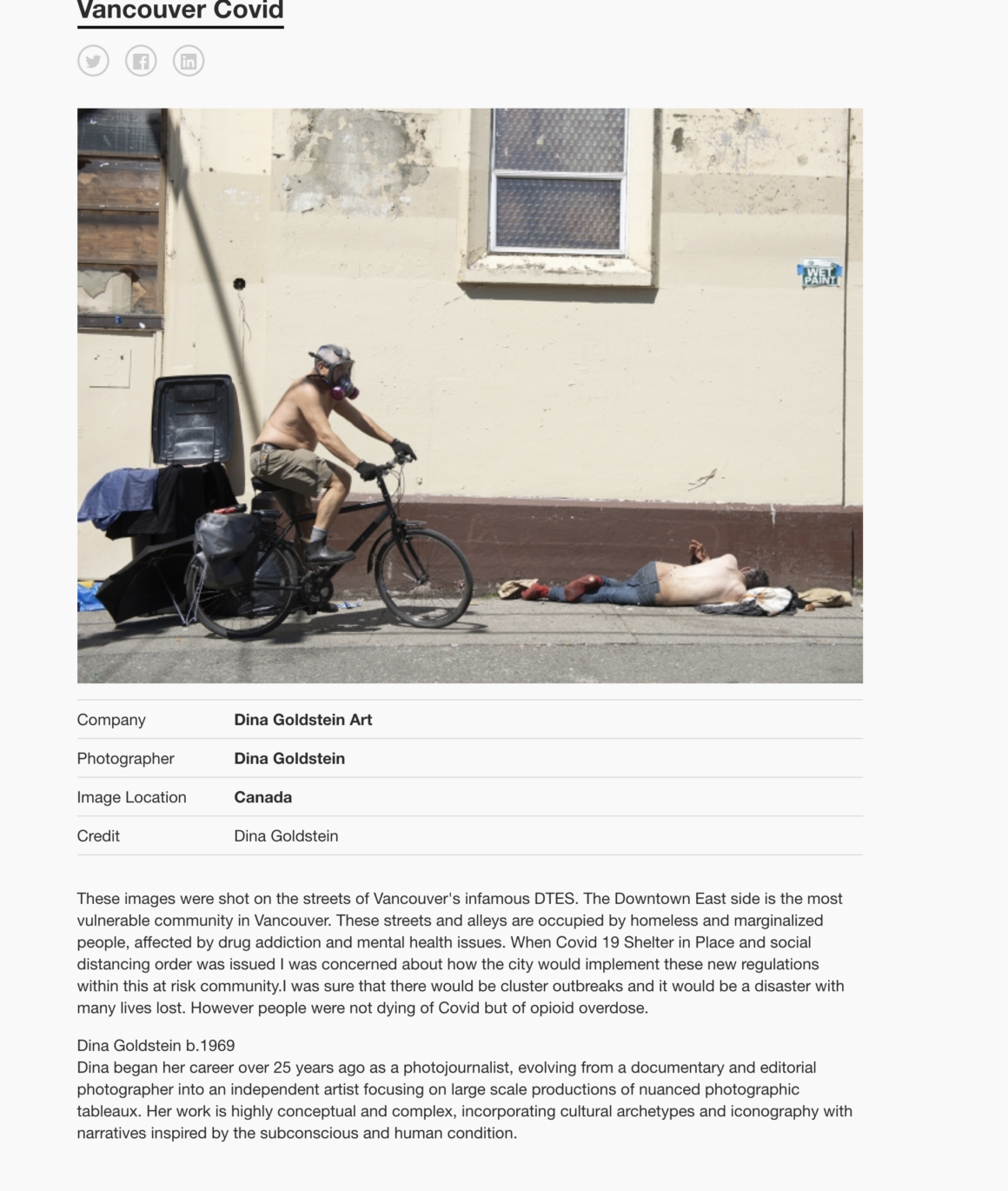 DINA GOLDSTEIN photographer award winner PX3 Competition