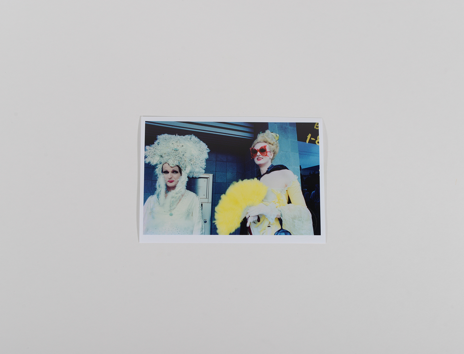 Drag Queens holding Yellow Feather Fan_Gay Pride_1996_753