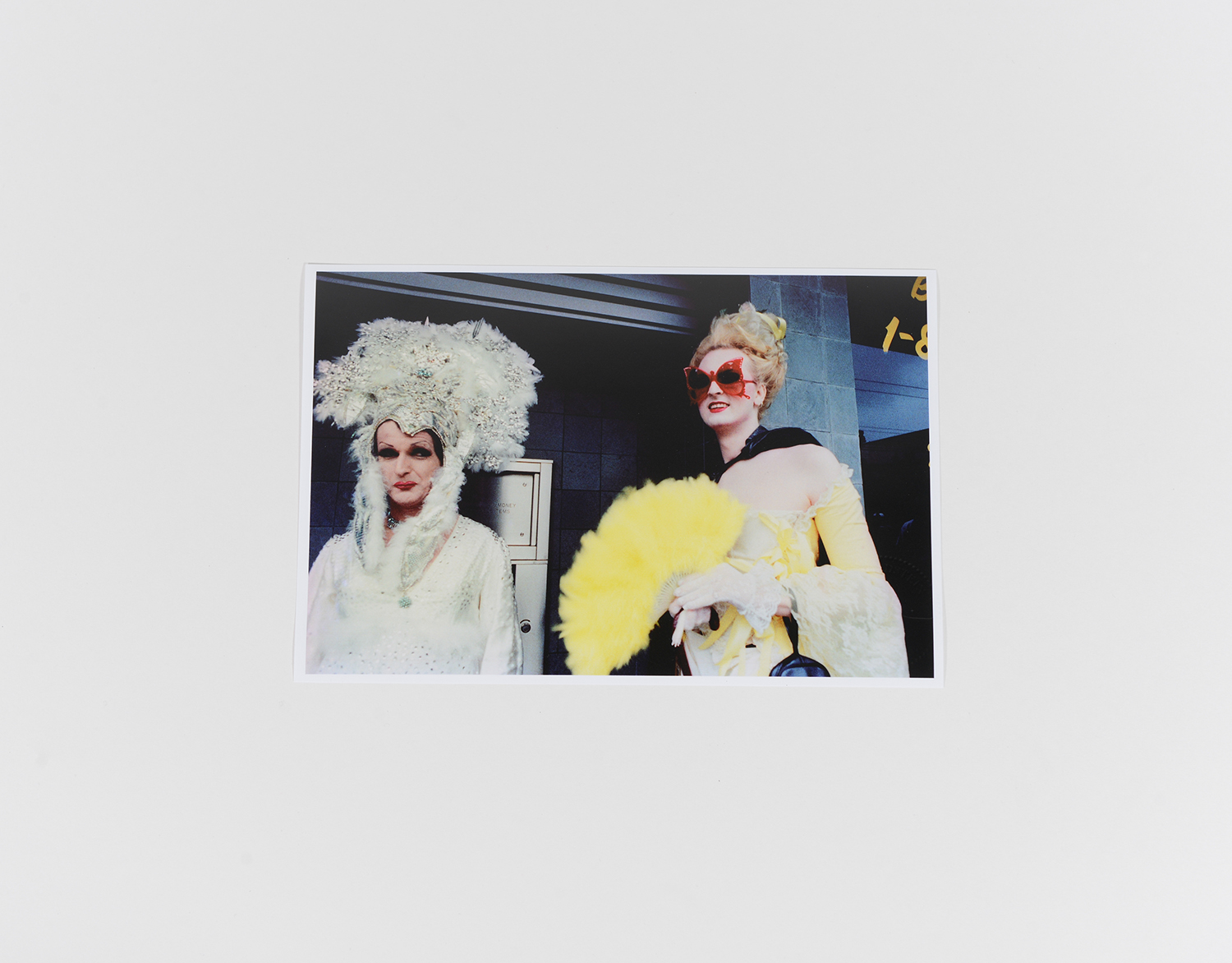 Drag Queens holding Yellow Feather Fan_Gay Pride_1996_789