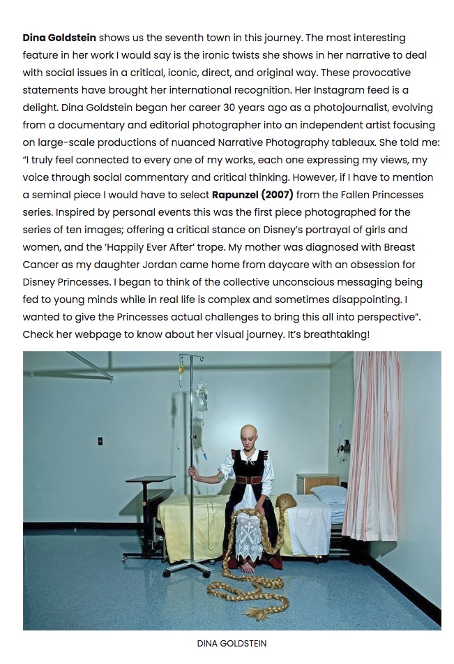 Photographer Dina Goldstein about one of her favorite pictures Rapunzel for Dodho Magazine