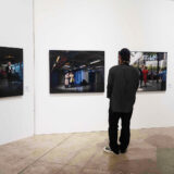 Artist Dina Goldstein at the Busan Photography Festival Exhibition 2022 showing her series 10 Commandments with American Presidents