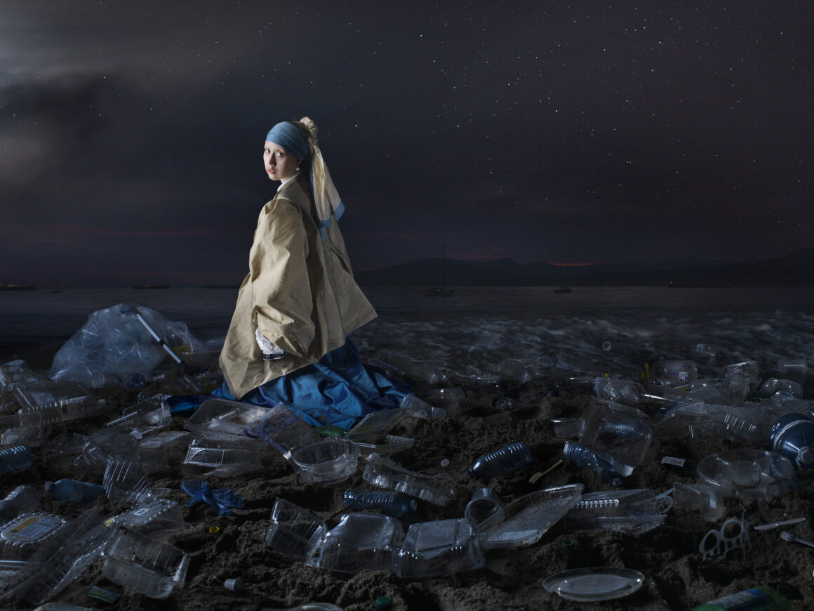 Artist dinagoldstein's mistresspieces series, recreating and reimagining masterpieces with iconic models